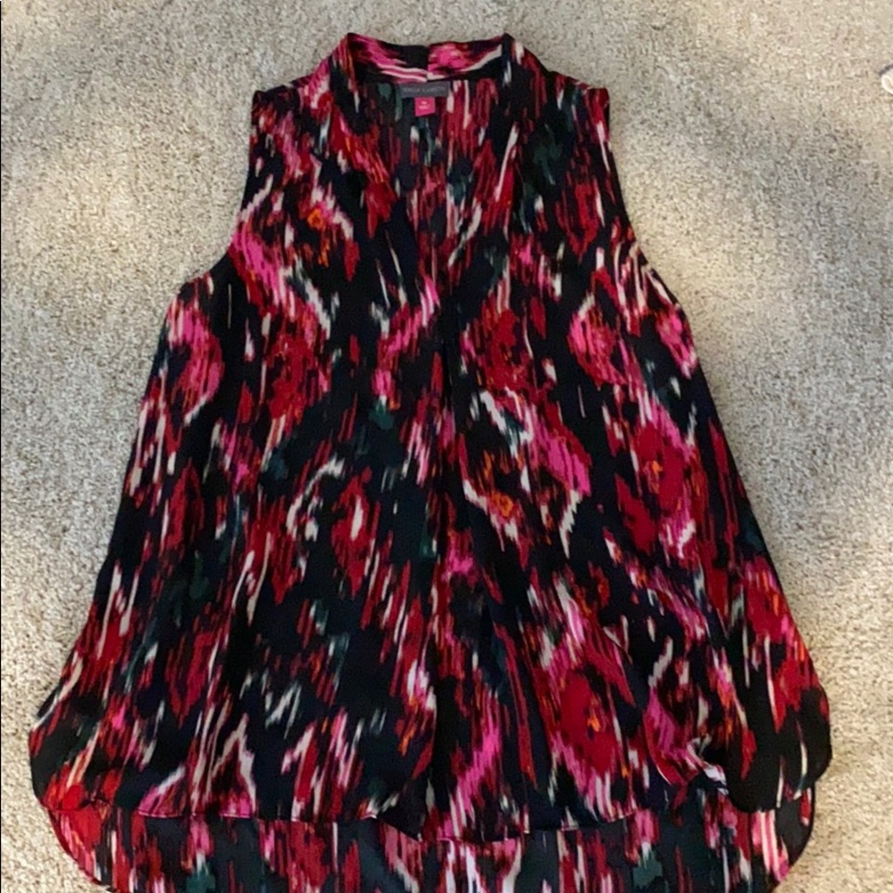 Vince Camuto Colorful Sleeveless Blouse